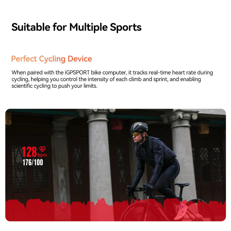 Load image into Gallery viewer, Heart Rate Sensor - HR50 | ANT+ & Bluetooth, Waterproof, Compatible with Cyclo-Computers, Indoor Trainers, Android & Iphones - MADOVERBIKING - iGPSPORT