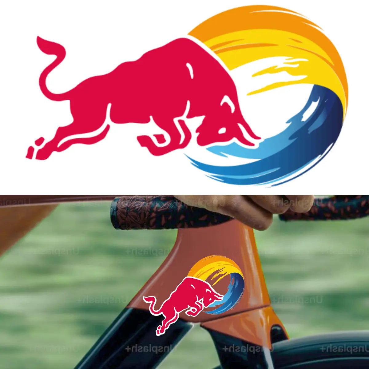 red bull fahrrad aufkleber REDBULL STICKER | LAMINATED VINYL STICKER