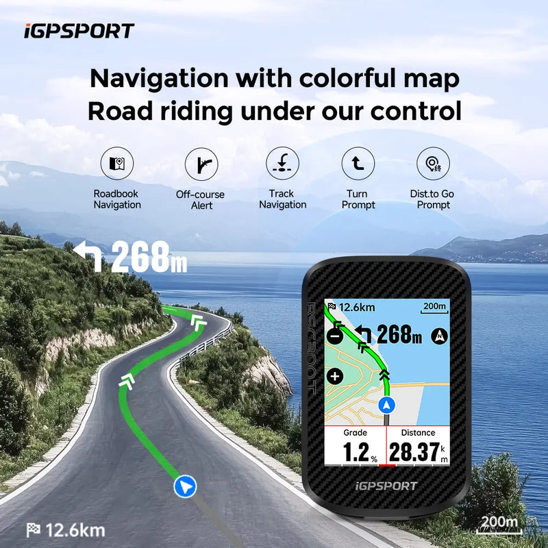 Load image into Gallery viewer, GPS Bike Computer - BSC300T | 2.4" Color Display, Type-C, IPX7, Offline Routes and More - MADOVERBIKING - iGPSPORT