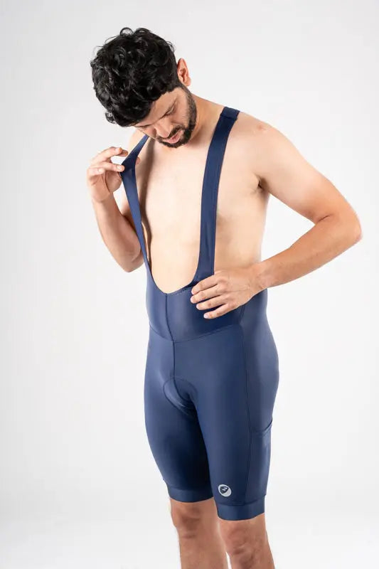 Load image into Gallery viewer, APACE CYCLING BIB SHORTS | EXPLORE NOVEAU ENDURANCE | MIDNIGHT | MENS