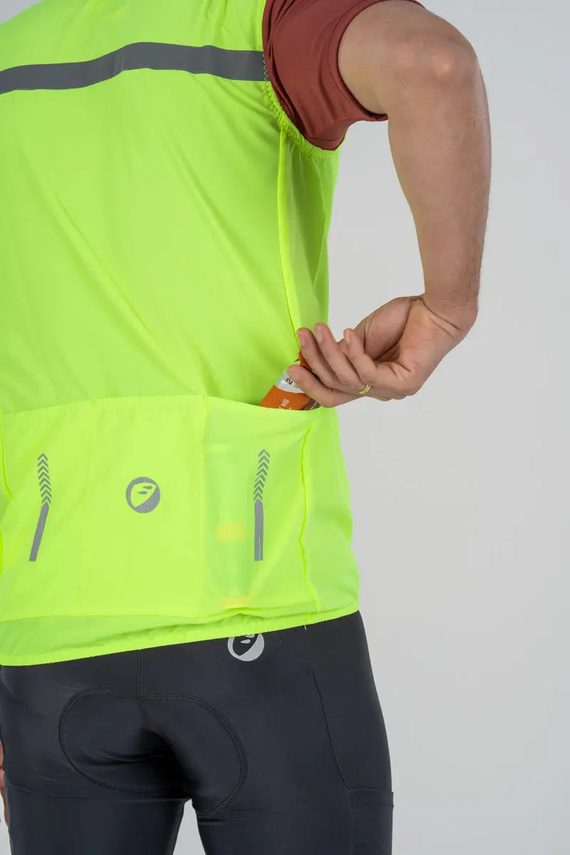 Load image into Gallery viewer, APACE CYCLING JACKET GILET | SLEEVELESS | NEON NOVEAU
