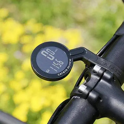 Load image into Gallery viewer, Cateye Cyclocomputer Quick Cc-Rs100W Black (Wireless) - MADOVERBIKING