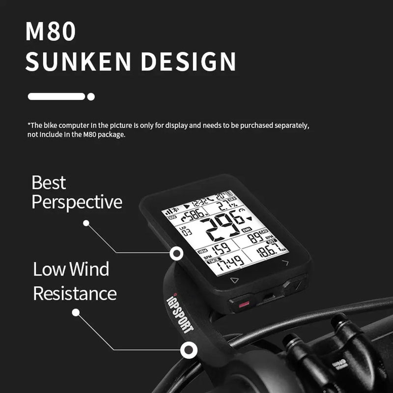 Load image into Gallery viewer, Extended Mount for Cyclocomputers - M80 | for Igpsport & Garmin Models