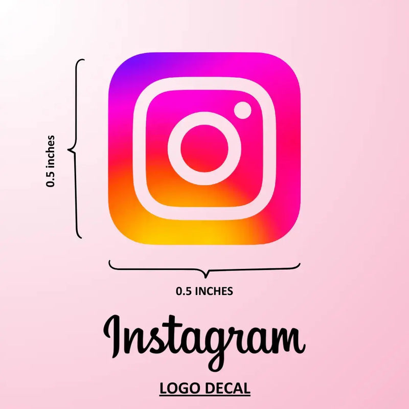 Load image into Gallery viewer, Instagram Logo Decal Sticker (1 pcs) - (0.5 in x 0.5 in)
