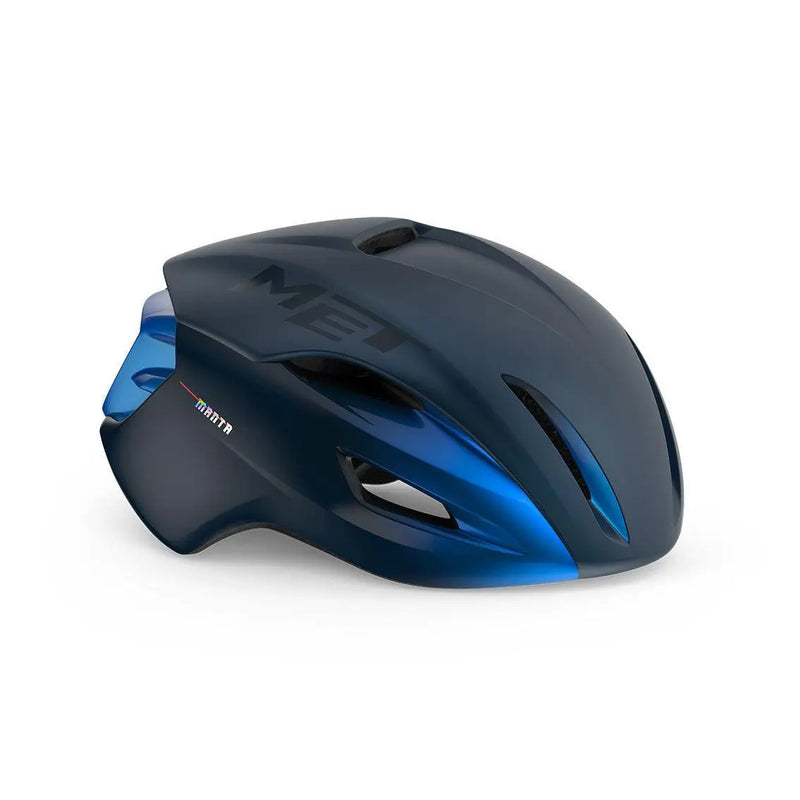 Load image into Gallery viewer, Met Manta Mips Aero Road Cycling Helmet (Blue Metallic/Matt Glossy)