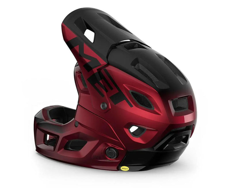 Load image into Gallery viewer, Met Parachute Mcr Mips Mtb Cycling Helmet (Red/Glossy)