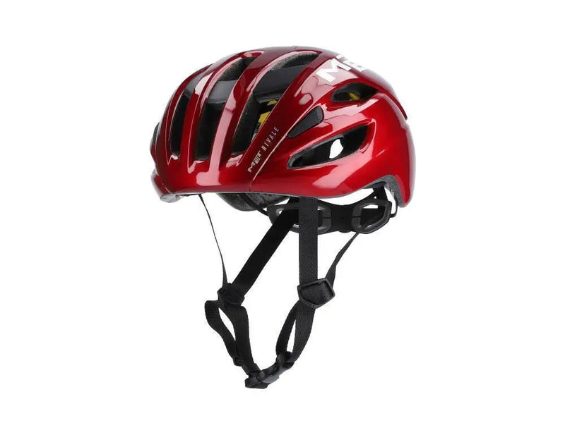 Load image into Gallery viewer, Met Rivale Mips Road Cycling Helmet (Red Metallic/Glossy)