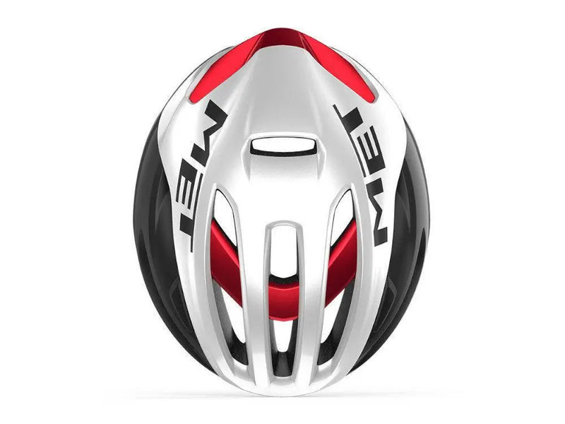Load image into Gallery viewer, Met Rivale Mips Road Cycling Helmet (White/Black/Red Metallic/Matt Glossy)