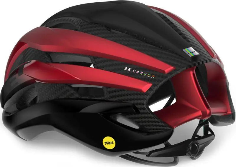 Load image into Gallery viewer, Met Trenta 3K Carbon Mips Road Cycling Helmet (Black/Red Metallic/Matt Glossy)