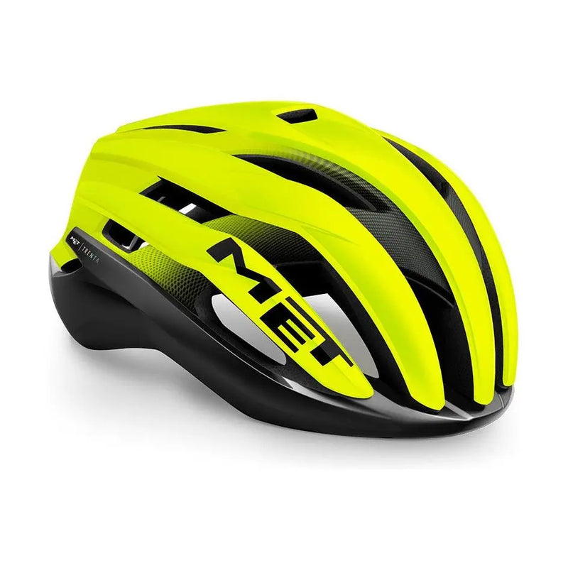 Load image into Gallery viewer, Met Trenta Ce Mips Road Cycling Helmet (Black Fluo Yellow/Matt Glossy)