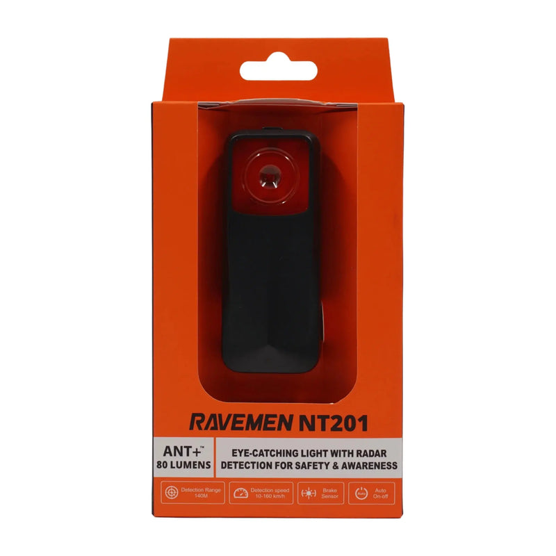 Load image into Gallery viewer, RAVEMEN TAILLIGHT | NT201 - RADAR TECH., 80 LUMENS, UPTO 24 HR BATTERY - MADOVERBIKING