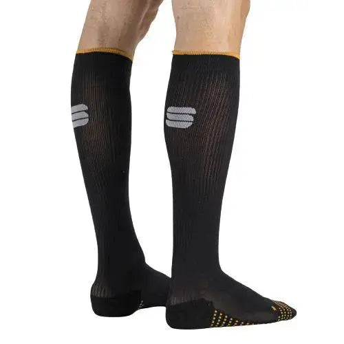 Load image into Gallery viewer, Sportful Recovery Unisex Cycling Socks (Black Orange Sdr)