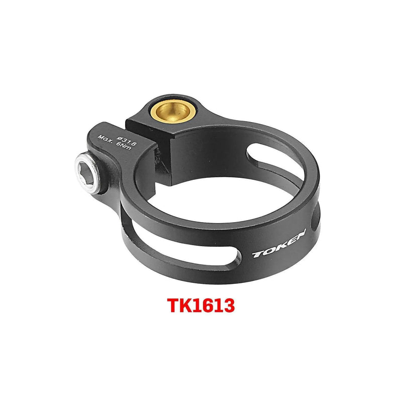 Load image into Gallery viewer, Token Seat Clamp Super Lite With Bolt - Blacktoken Seat Clamp Super Lite With Bolt - Black