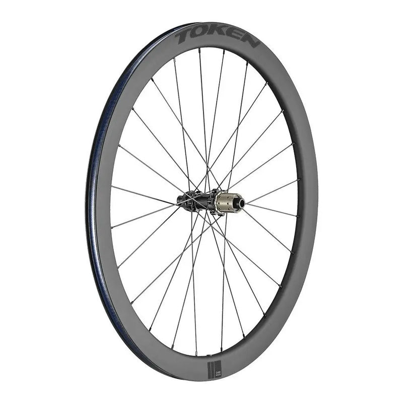 Load image into Gallery viewer, TOKEN WHEELSET RESOLUTE 45MM FULL CARBON CLINCHER DISC BRAKE 11/12 SPEED SRAM/SHIMANO BWRC45D/3-BKSTK TOKEN MADOVERBIKING