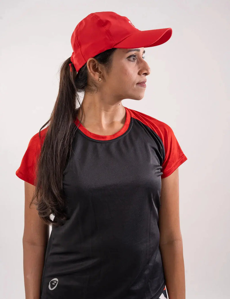 Load image into Gallery viewer, UNISEX RUNNING CAP | STREAK | BLACK/RED