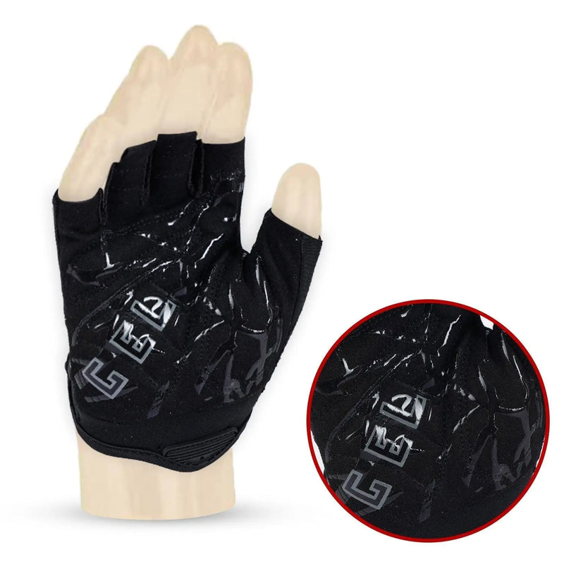 Load image into Gallery viewer, ZAKPRO Cycling Gloves Gel Series Anti-Slip Professional Half Finger - (Black)