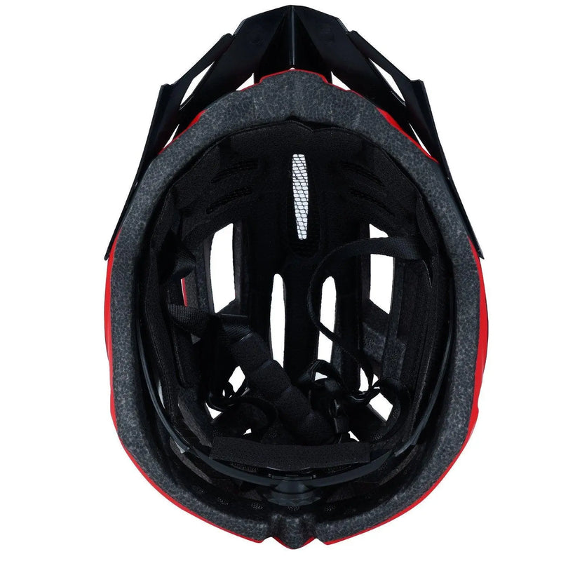 Load image into Gallery viewer, ZAKPRO MTB Inmold Cycling Helmet with Rear LED Flicker Lights - Uphill Series (Red)