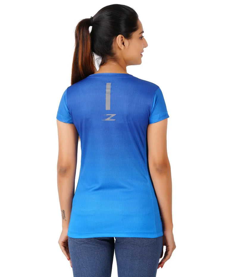 Load image into Gallery viewer, ZAKPRO Women Sports Tees (Bluish Run)