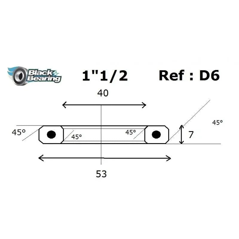 Load image into Gallery viewer, BLACKBEARING D6 HEADSET BEARING | STAINLESS STEEL (40 X 53 X 7 MM 45/45°) - MADOVERBIKING
