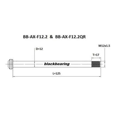 Load image into Gallery viewer, BlackBearing F12.2 12mm Thru Axle Blackbearing MADOVERBIKING