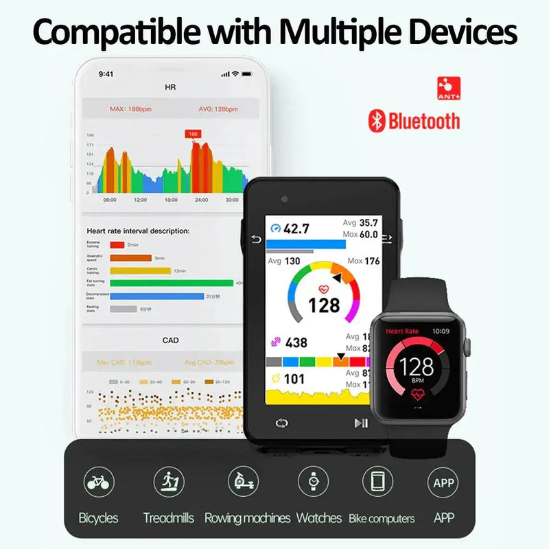 Load image into Gallery viewer, iGPSPORT HEART RATE SENSOR | HR70 - ANT+ & BLUETOOTH, WATERPROOF, COMPATIBLE WITH CYCLO-COMPUTERS, INDOOR TRAINERS, ANDROID & IPHONES MADOVERBIKING MADOVERBIKING