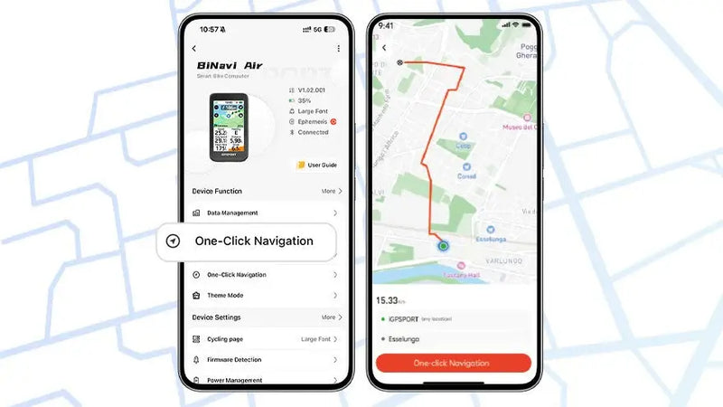 Load image into Gallery viewer, iGPSPORT BINAVI AIR | GPS BIKE NAVIGATOR & COMPUTER - 30H BATTERY, 3" COLOR DISPLAY, 77G ULTRA LIGHTWEGHT - MADOVERBIKING