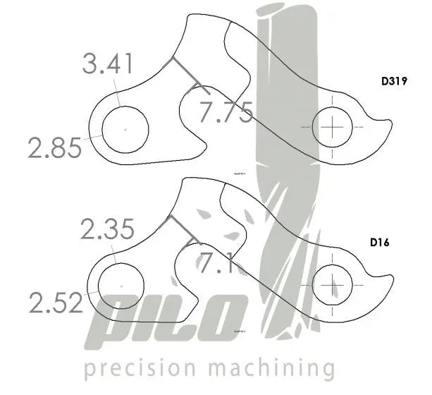 Load image into Gallery viewer, PILO DERAILLEUR HANGER FOR CUBE, FOCUS, FUJI, K2 | D16 - MADOVERBIKING