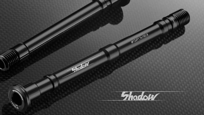 Load image into Gallery viewer, TOKEN SHADOW SUPER LIGHT THRU AXLE SPACING Front 121.5 mm / Rear 163.5mm BQR12SL2-S-BKTK TOKEN MADOVERBIKING