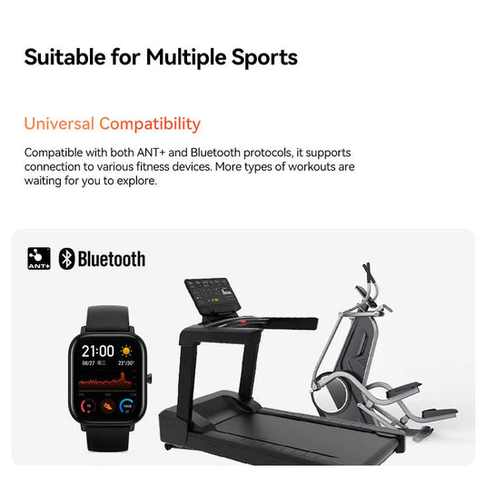 Heart Rate Sensor - HR50 | ANT+ & Bluetooth, Waterproof, Compatible with Cyclo-Computers, Indoor Trainers, Android & Iphones - MADOVERBIKING -  iGPSPORT