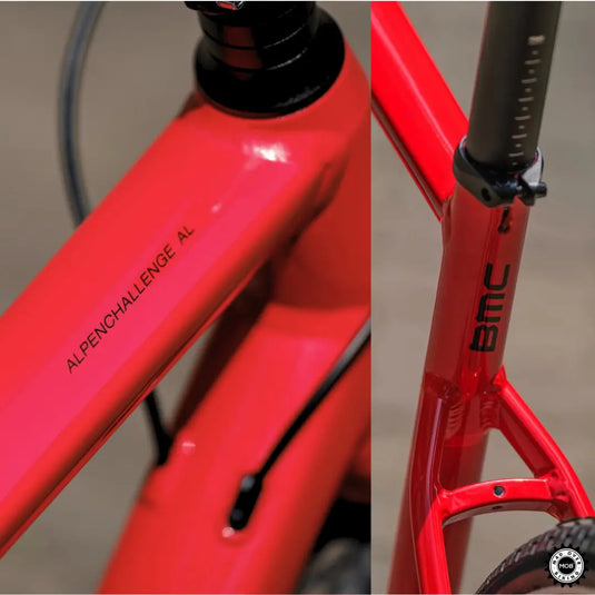Alpenchallenge AL FOUR - Shimano Deore 11 Speed Hybrid Bike (Red/Black) - MADOVERBIKING -  BMC