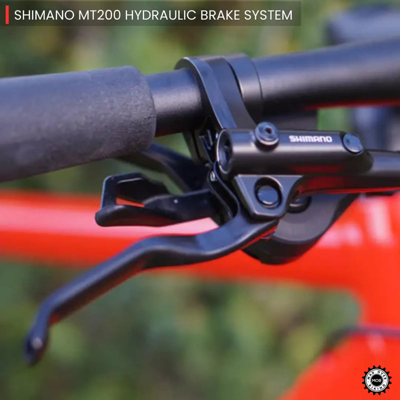 Load image into Gallery viewer, Alpenchallenge AL FOUR - Shimano Deore 11 Speed Hybrid Bike (Red/Black) - MADOVERBIKING -  BMC
