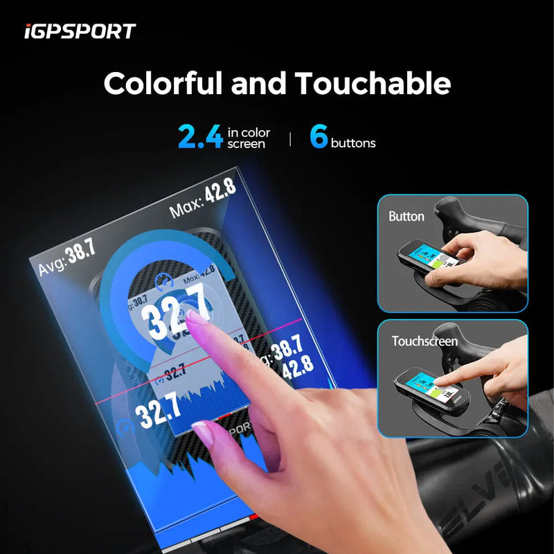 Load image into Gallery viewer, GPS Bike Computer - BSC300T | 2.4" Color Display, Type-C, IPX7, Offline Routes and More - MADOVERBIKING -  iGPSPORT
