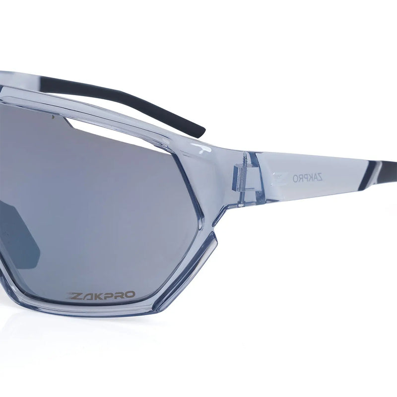 Load image into Gallery viewer, ZAKPRO SUNGLASSES | VOLTRIX - TR90, UV400 PROTECTION, OLEOPHOBIC COATING (GREY) - MADOVERBIKING
