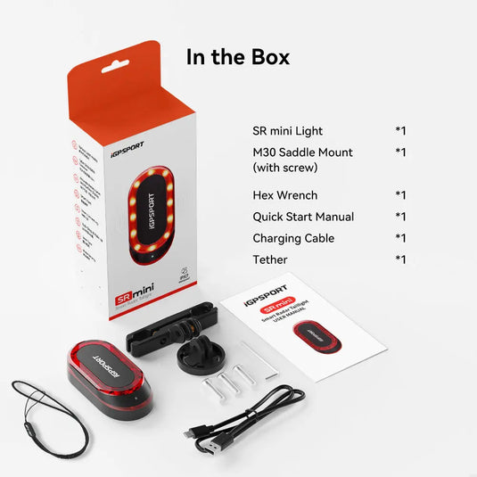 Smart Radar Taillight - SR MINI | Upto 150m Vehicle Detection, 25H Battery & Type-C - MADOVERBIKING -  iGPSPORT