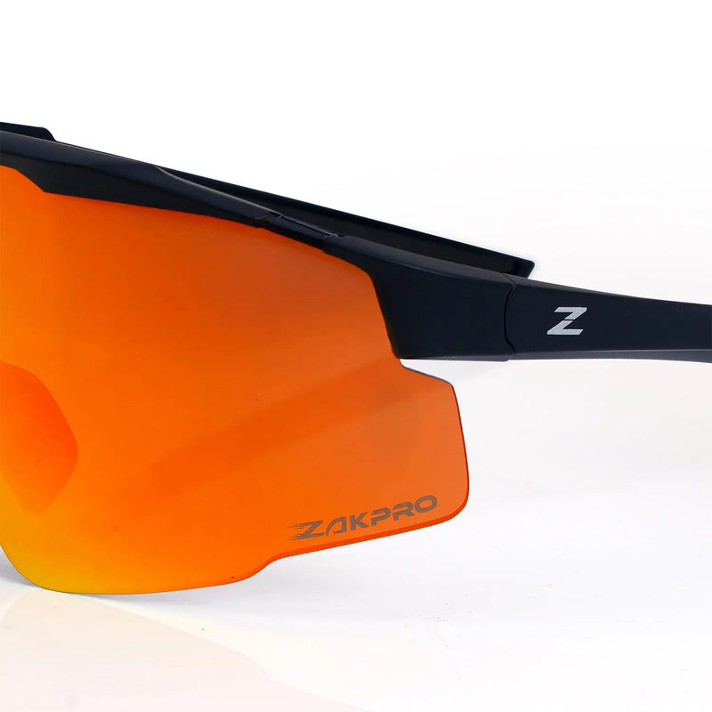 Load image into Gallery viewer, ZAKPRO SUNGLASSES | SKYTRIX-R - TR90, UV400 PROTECTION, ANTI-FOG, MULTIPLE LENSES (BLACK) - MADOVERBIKING
