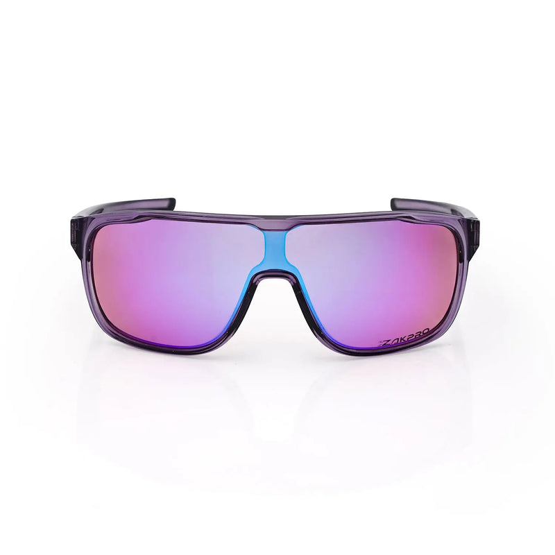 Load image into Gallery viewer, ZAKPRO SUNGLASSES | V-GLINT - TR90, UV400 PROTECTION, OLEOPHOBIC COATING (PURPLE) - MADOVERBIKING
