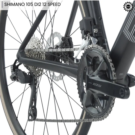 Roadmachine FIVE - Shimano 105 Di2 12 Speed (Grey/White) - MADOVERBIKING -  BMC
