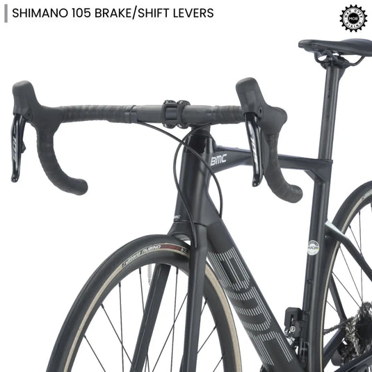 Roadmachine FIVE - Shimano 105 Di2 12 Speed (Grey/White) - MADOVERBIKING -  BMC