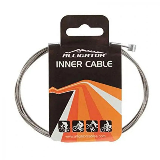 ALLIGATOR BRAKE INNER CABLE | 31 STRANDS, X-LONG - 3000 MM, SUPERIOR SHINE STAINLESS
