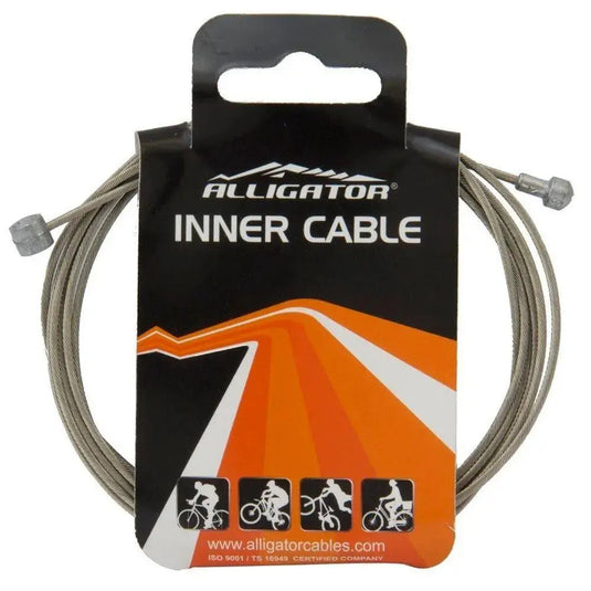 ALLIGATOR BRAKE INNER CABLE | FOR ROAD/MTB - GALVANIZED), BASIC