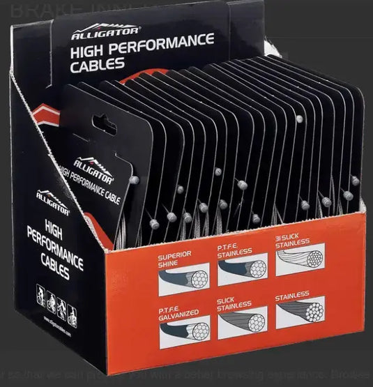 ALLIGATOR BRAKE INNER CABLE | STAINLESS STEEL FOR MTB - 100PCS BOX