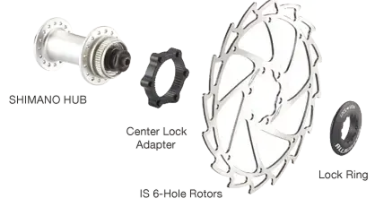 ALLIGATOR DISC CENTER LOCK ADAPTER | RING FOR 6 HOLES ROTOR