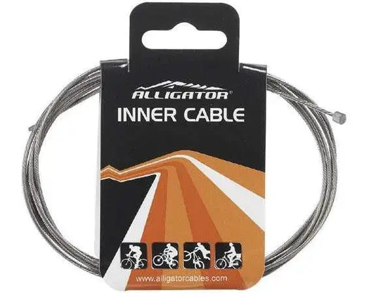 ALLIGATOR GEAR INNER CABLE | BASIC FOR SRAM/SHIMANO | GALVANIZED - 19-STRANDS