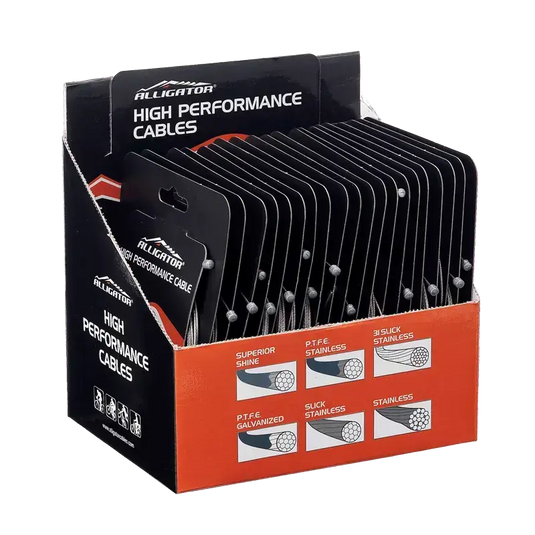 ALLIGATOR GEAR INNER CABLE FOR SRAM/SHIMANO | GALVANIZED | BOX - 100PCS