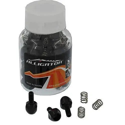 ALLIGATOR GEAR INNER CABLE INDEX ADJUSTER | ALLOY, BLACK, 40PCS