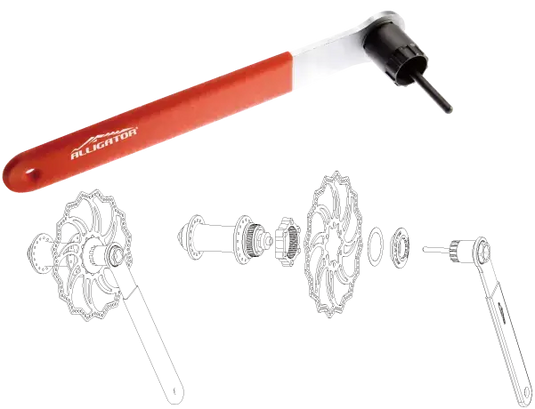 ALLIGATOR TOOLS | CASSETTE OPENER AND CENTER-LOCKING TOOL, 9 MM