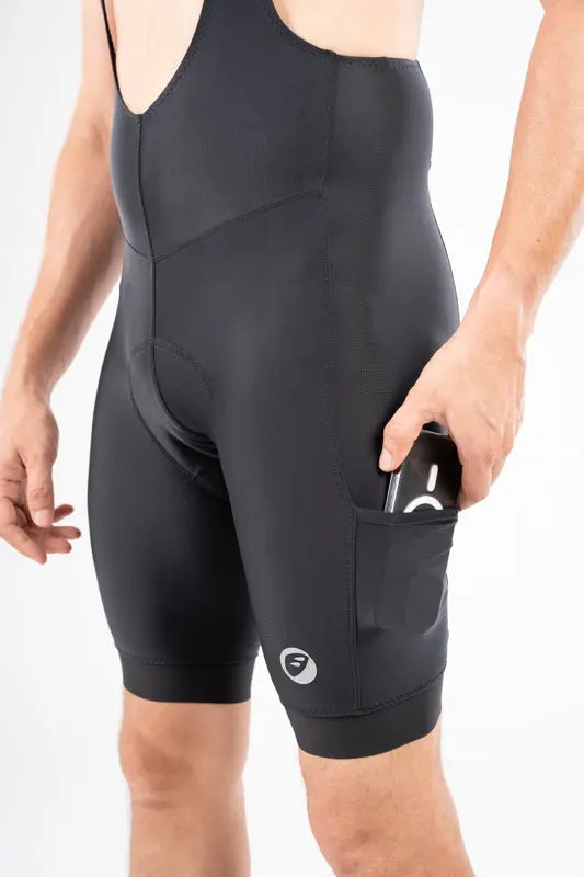 APACE CYCLING BIB SHORTS | EXPLORE NOVEAU ENDURANCE | EBONY | MENS