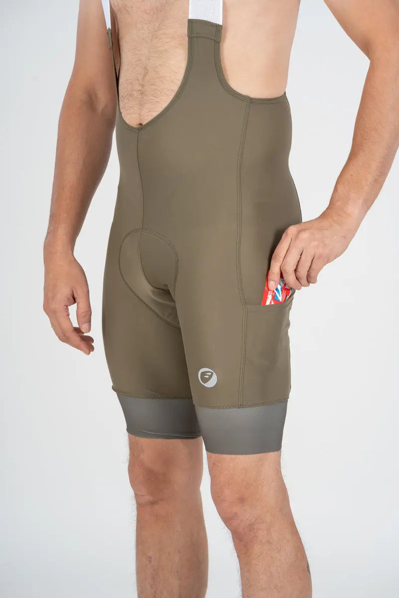Load image into Gallery viewer, APACE CYCLING BIB SHORTS | TOURER ENDURANCE | MOSS | MENS
