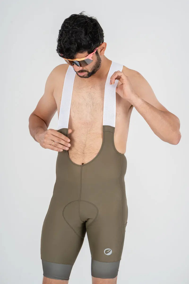 Load image into Gallery viewer, APACE CYCLING BIB SHORTS | TOURER ENDURANCE | MOSS | MENS
