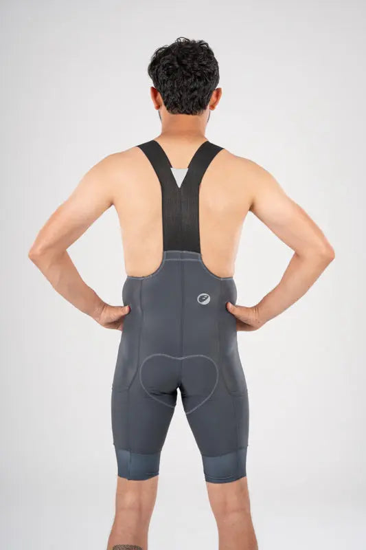 Load image into Gallery viewer, APACE CYCLING BIB SHORTS | TOURER ENDURANCE | SLATE | MENS
